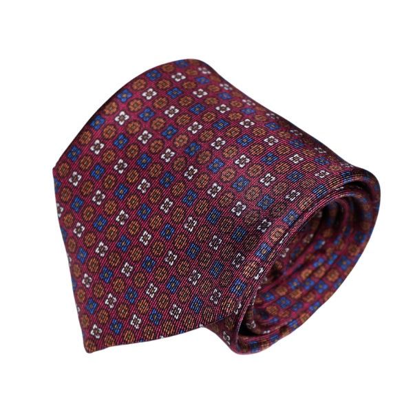 3-Fold Tie Alter Knabe - Lux Vin Burgundy