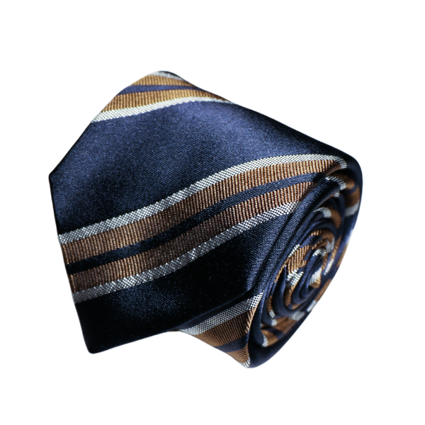 3-Fold Tie Alter Knabe - Navy Regiment gewebt