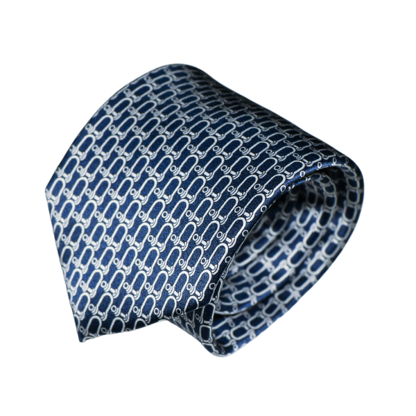 3-Fold Tie Alter Knabe - Stairville Shackle Midnight Blue - Silver