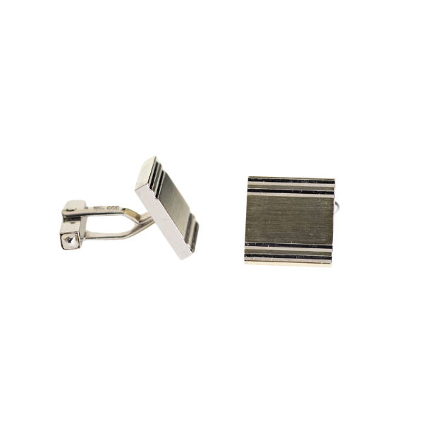 VINTAGE Manschettenknöpfe Quadratisch - 800 Silber vergoldet