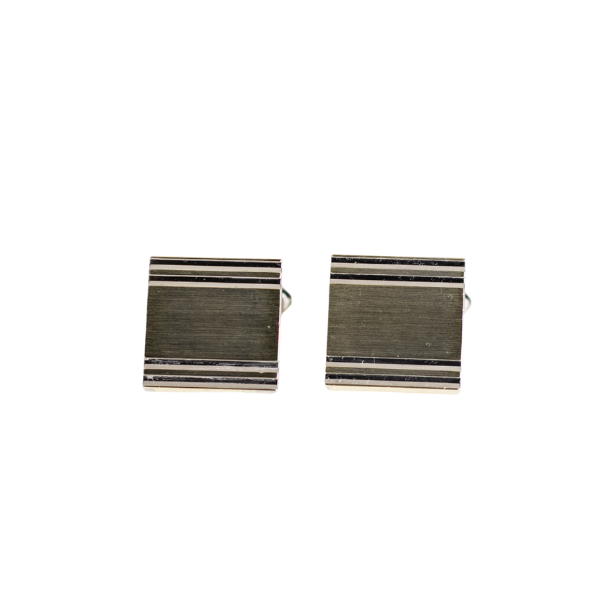 VINTAGE Manschettenknöpfe Quadratisch - 800 Silber vergoldet
