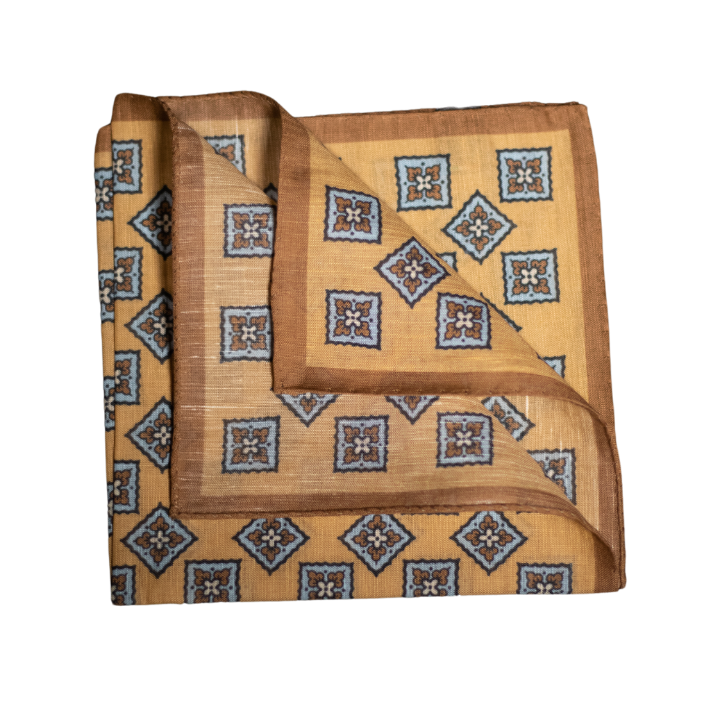 Pocket Square Alter Knabe - "Sommer Edition - FIORE PIAZZA BEIGE"