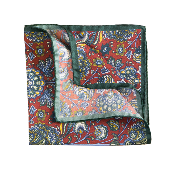 Pocket Square Alter Knabe - "Bloom red"