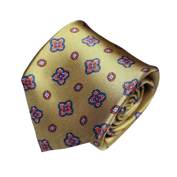 Multi-Fold Tie Alter Knabe - GIALLO SENAPE