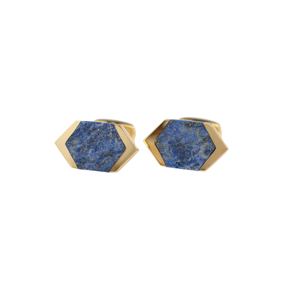 Lapis sechseckig - 925 Silbervergoldet