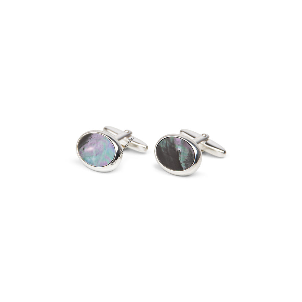 Perlmutt Dunkel - 925 Silber
