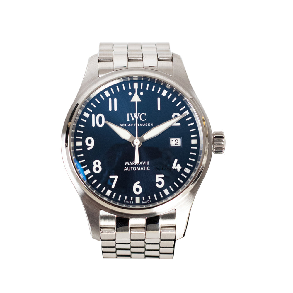 Limited edition IWC Le Petite Prince watch  blue sunburst dail  stainless steel perfect daily watch